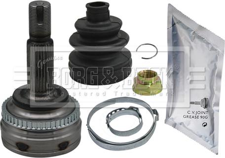 Borg & Beck BCJ1306 - Шарнирный комплект, ШРУС, приводной вал autospares.lv