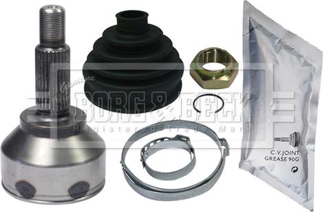 Borg & Beck BCJ1241 - Шарнирный комплект, ШРУС, приводной вал autospares.lv