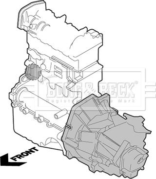 Borg & Beck BEM4144 - Подушка, опора, подвеска двигателя autospares.lv