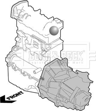 Borg & Beck BEM4341 - Подушка, опора, подвеска двигателя autospares.lv