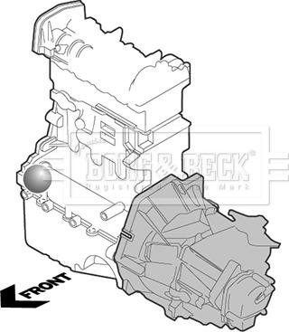 Borg & Beck BEM4301 - Подушка, опора, подвеска двигателя autospares.lv