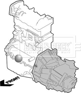 Borg & Beck BEM3947 - Подушка, опора, подвеска двигателя autospares.lv