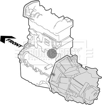 Borg & Beck BEM3465 - Подушка, опора, подвеска двигателя autospares.lv