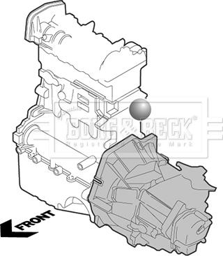 Borg & Beck BEM3540 - Подушка, опора, подвеска двигателя autospares.lv