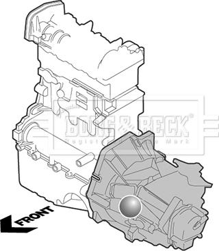 Borg & Beck BEM4256 - Подушка, опора, подвеска двигателя autospares.lv