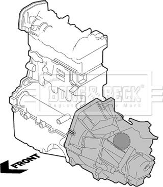 Borg & Beck BEM4255 - Подушка, опора, подвеска двигателя autospares.lv