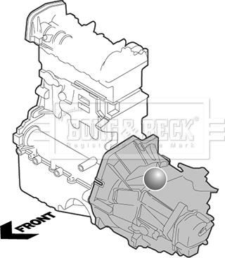 Borg & Beck BEM4270 - Подушка, опора, подвеска двигателя autospares.lv