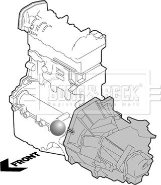 Borg & Beck BEM3362 - Подушка, опора, подвеска двигателя autospares.lv