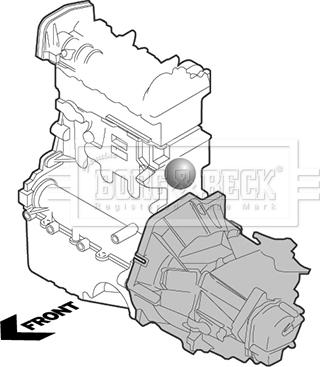 Borg & Beck BEM3842 - Подушка, опора, подвеска двигателя autospares.lv