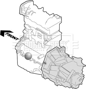 Borg & Beck BEM4264 - Подушка, опора, подвеска двигателя autospares.lv