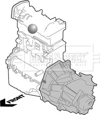 Borg & Beck BEM3892 - Подушка, опора, подвеска двигателя autospares.lv