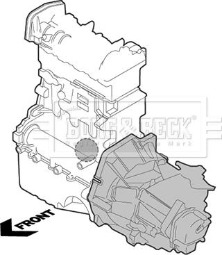 Borg & Beck BEM3845 - Подушка, опора, подвеска двигателя autospares.lv