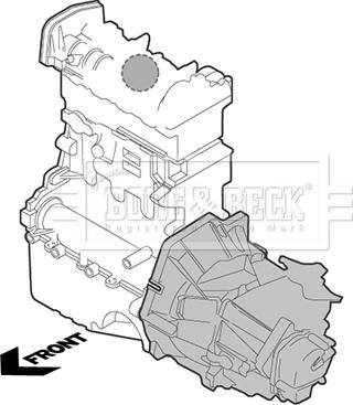 Borg & Beck BEM3846 - Подушка, опора, подвеска двигателя autospares.lv