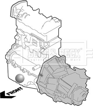 Borg & Beck BEM4304 - Подушка, опора, подвеска двигателя autospares.lv