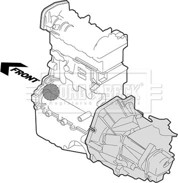 Borg & Beck BEM3283 - Подушка, опора, подвеска двигателя autospares.lv