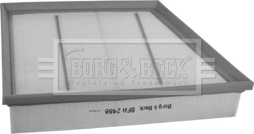 Borg & Beck BFA2488 - Воздушный фильтр, двигатель autospares.lv