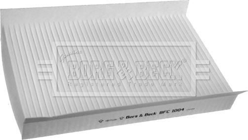 Borg & Beck BFC1004 - Фильтр воздуха в салоне autospares.lv