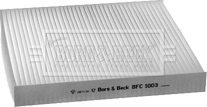 Borg & Beck BFC1003 - Фильтр воздуха в салоне autospares.lv
