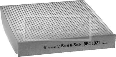 Borg & Beck BFC1021 - Фильтр воздуха в салоне autospares.lv