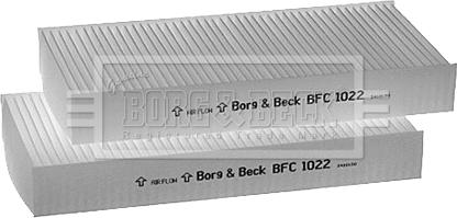 Borg & Beck BFC1022 - Фильтр воздуха в салоне autospares.lv