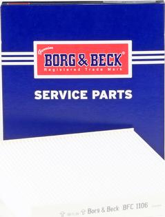 Borg & Beck BFC1106 - Фильтр воздуха в салоне autospares.lv