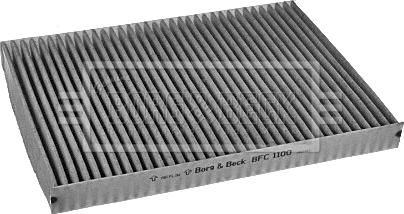 Borg & Beck BFC1100 - Фильтр воздуха в салоне autospares.lv