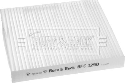 Borg & Beck BFC1250 - Фильтр воздуха в салоне autospares.lv