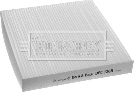 Borg & Beck BFC1265 - Фильтр воздуха в салоне autospares.lv