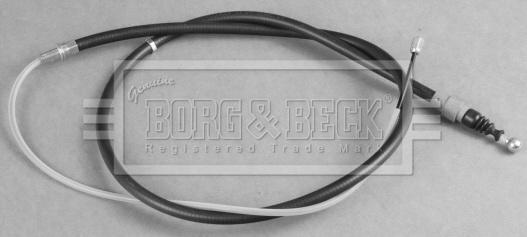 Borg & Beck BKB3809 - Тросик, cтояночный тормоз autospares.lv