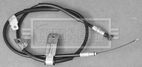 Borg & Beck BKB3319 - Тросик, cтояночный тормоз autospares.lv