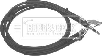 Borg & Beck BKB2891 - Тросик, cтояночный тормоз autospares.lv