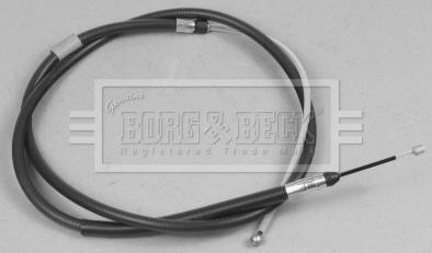 Borg & Beck BKB2851 - Тросик, cтояночный тормоз autospares.lv