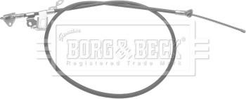 Borg & Beck BKB2728 - Тросик, cтояночный тормоз autospares.lv