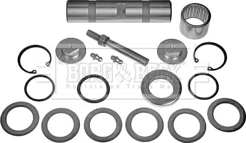 Borg & Beck BKP5814W - Ремкомплект, шкворень поворотного кулака autospares.lv