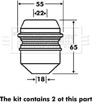 Borg & Beck BPK7119 - Отбойник, демпфер амортизатора autospares.lv