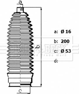 Borg & Beck BSG3483 - Комплект пыльника, рулевое управление autospares.lv