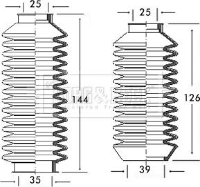 Borg & Beck BSG3074 - Комплект пыльника, рулевое управление autospares.lv