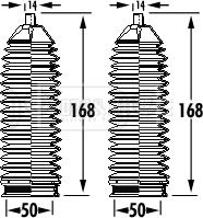 Borg & Beck BSG3393 - Комплект пыльника, рулевое управление autospares.lv