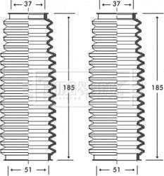 Borg & Beck BSG3222 - Комплект пыльника, рулевое управление autospares.lv
