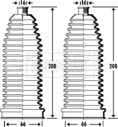 Borg & Beck BSG3278 - Комплект пыльника, рулевое управление autospares.lv