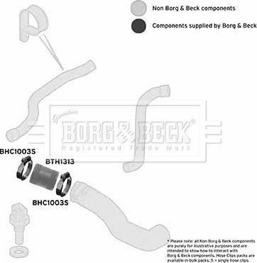 Borg & Beck BTH1313 - Трубка, нагнетание воздуха autospares.lv