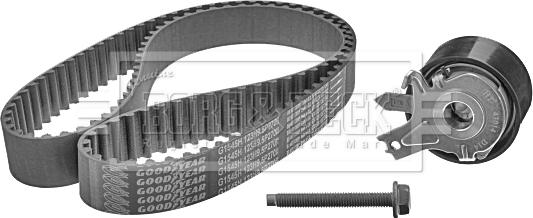 Borg & Beck BTK1014 - Комплект зубчатого ремня ГРМ autospares.lv