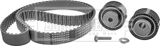 Borg & Beck BTK1020 - Комплект зубчатого ремня ГРМ autospares.lv