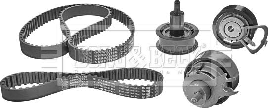 Borg & Beck BTK1028 - Комплект зубчатого ремня ГРМ autospares.lv