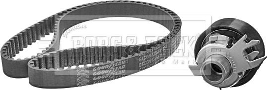 Borg & Beck BTK1022 - Комплект зубчатого ремня ГРМ autospares.lv