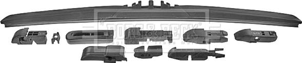 Borg & Beck BW19H.10 - Щетка стеклоочистителя autospares.lv