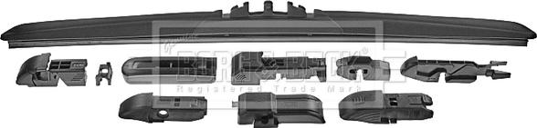 Borg & Beck BW17H - Щетка стеклоочистителя autospares.lv