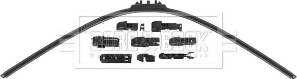 Borg & Beck BW30F.10 - Щетка стеклоочистителя autospares.lv