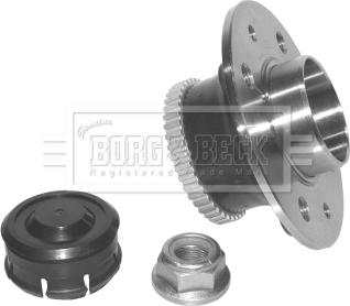 Borg & Beck BWK987 - Подшипник ступицы колеса, комплект autospares.lv