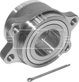 Borg & Beck BWK589 - Подшипник ступицы колеса, комплект autospares.lv